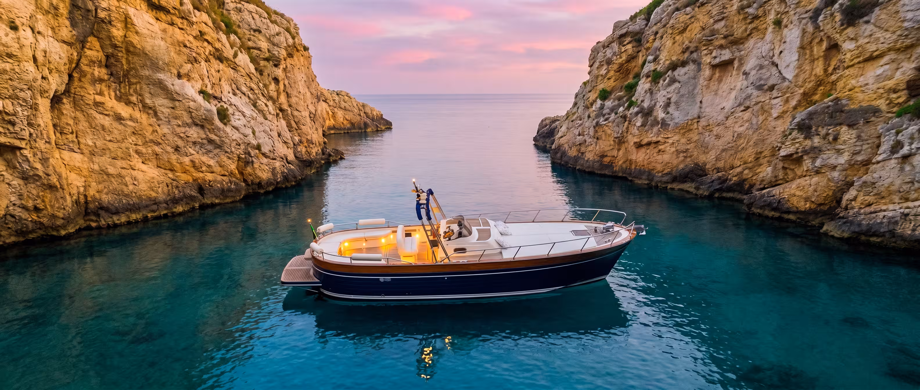 Charter DolceVita luxury boat off Positano